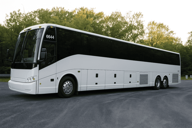 exterior of Birmingham Minibus Company coach bus
