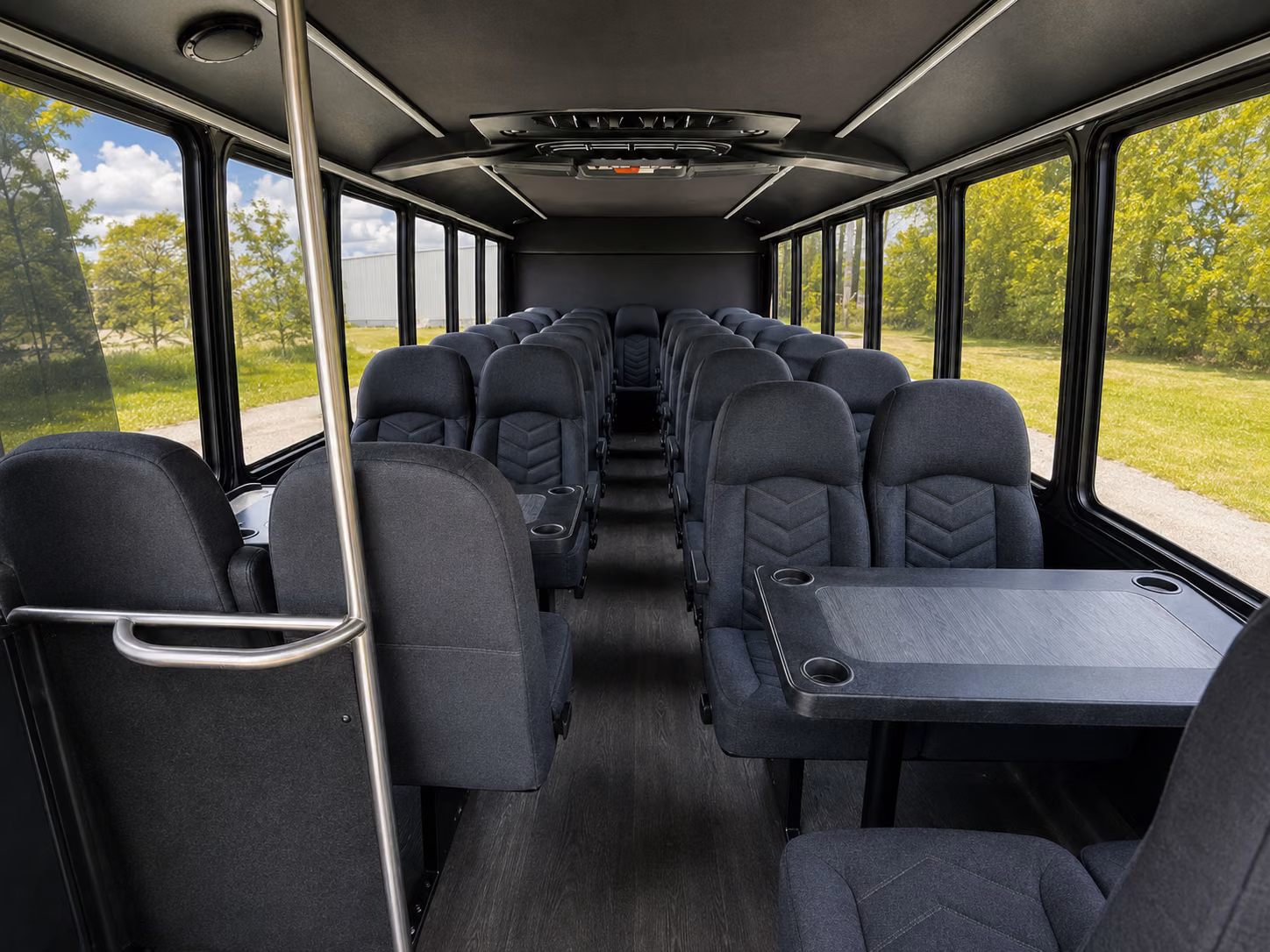 birmingham 18 passenger minibus inside