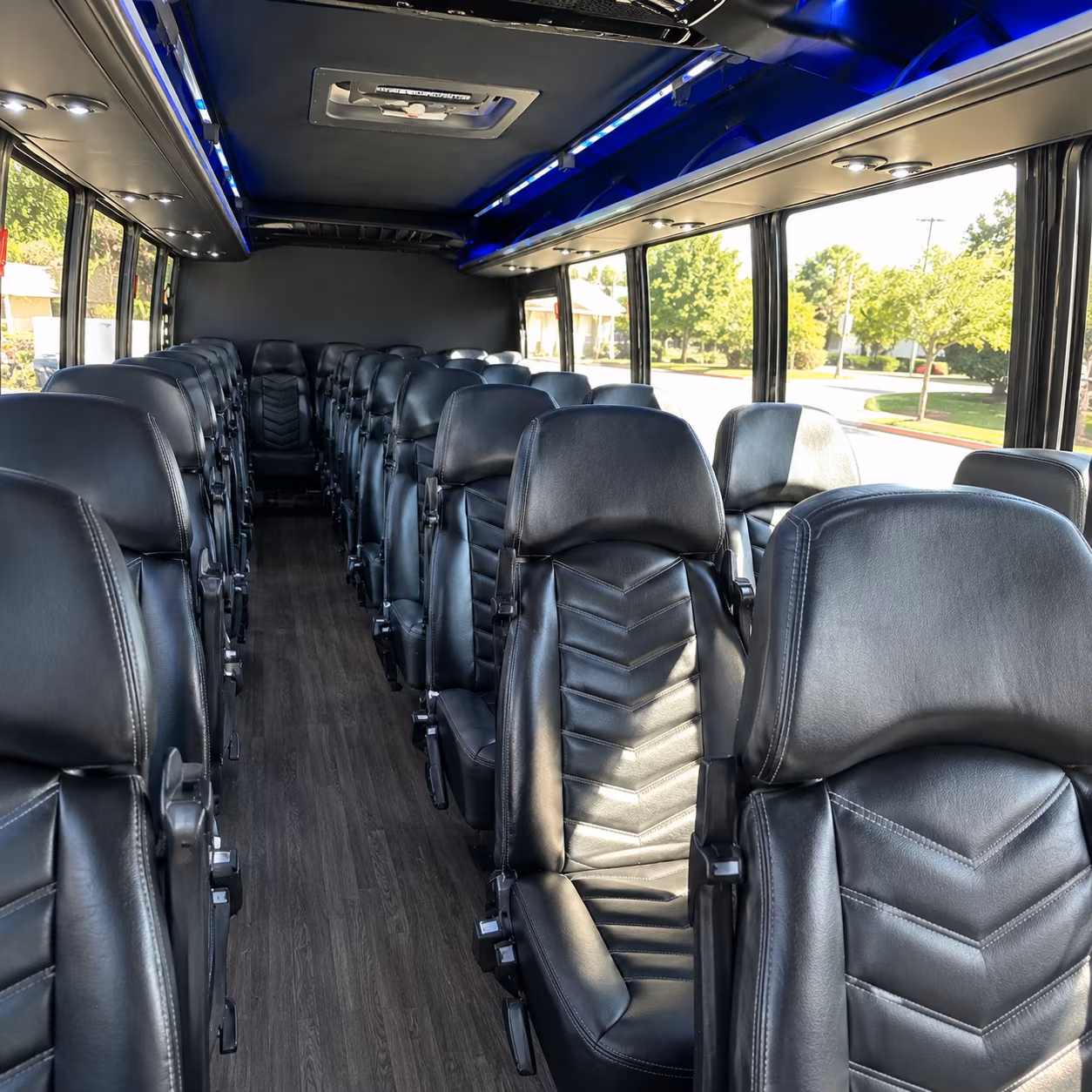 birmingham 25 passenger minibus inside