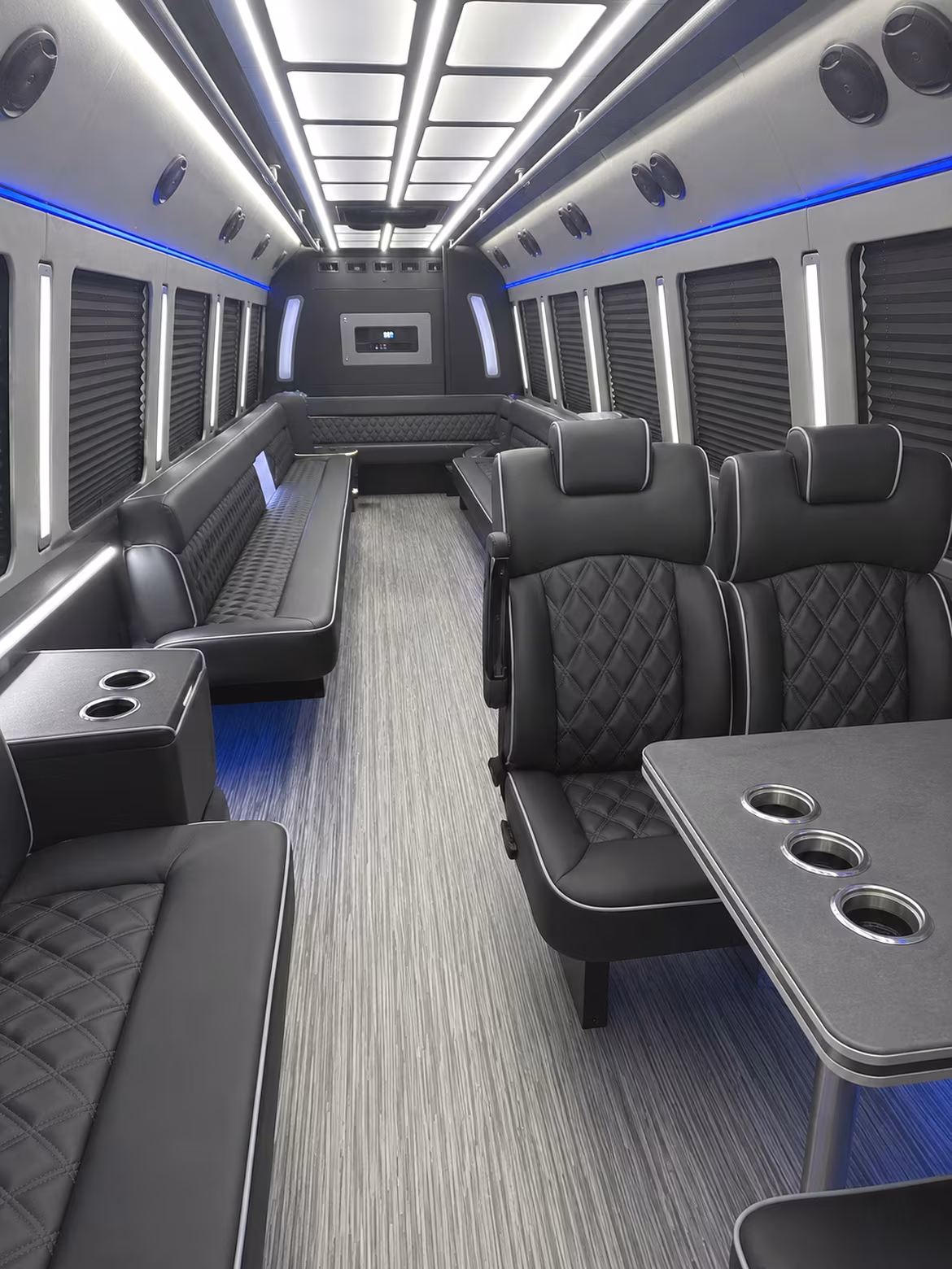 birmingham 25 passenger party bus inside