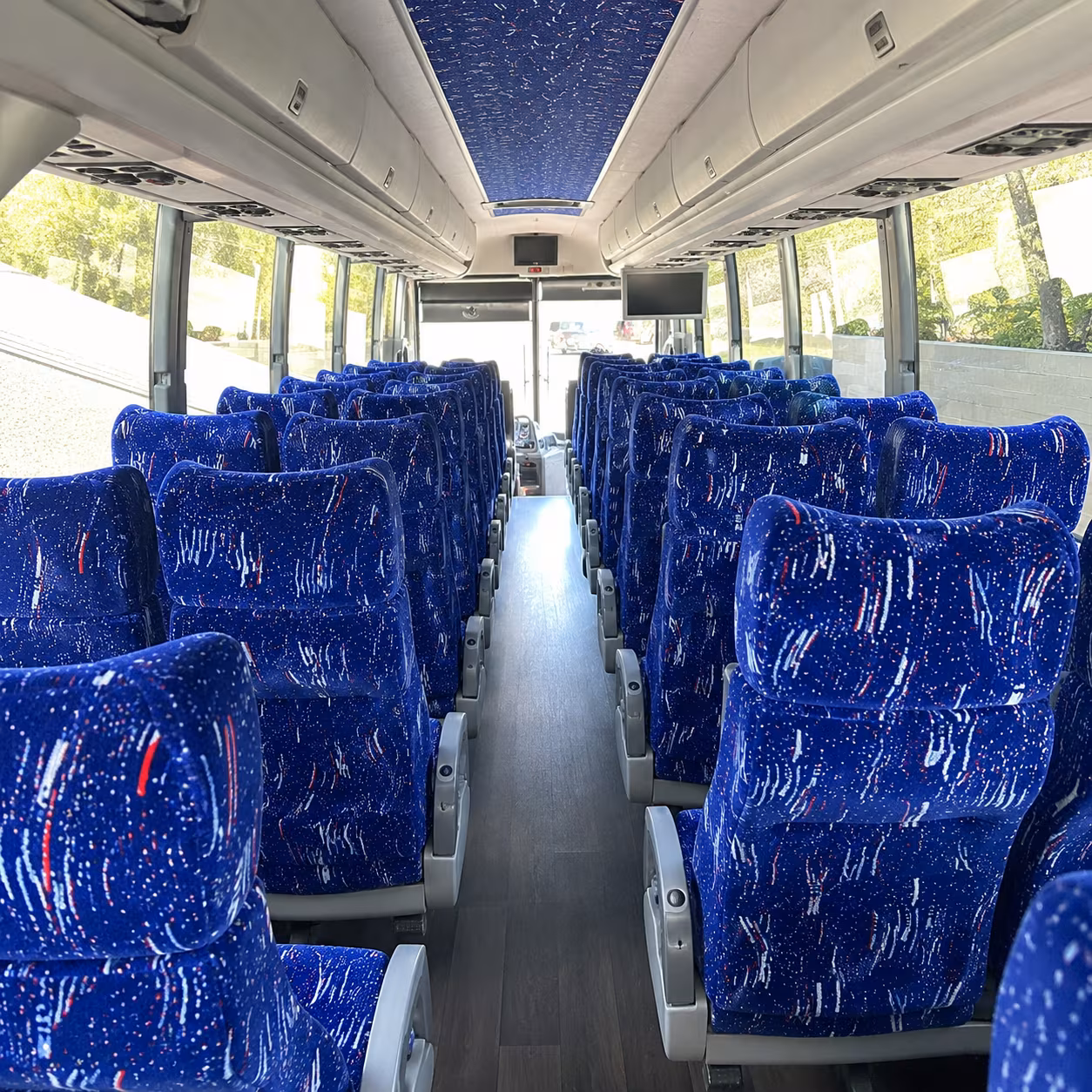 birmingham 50 passenger charter bus interior