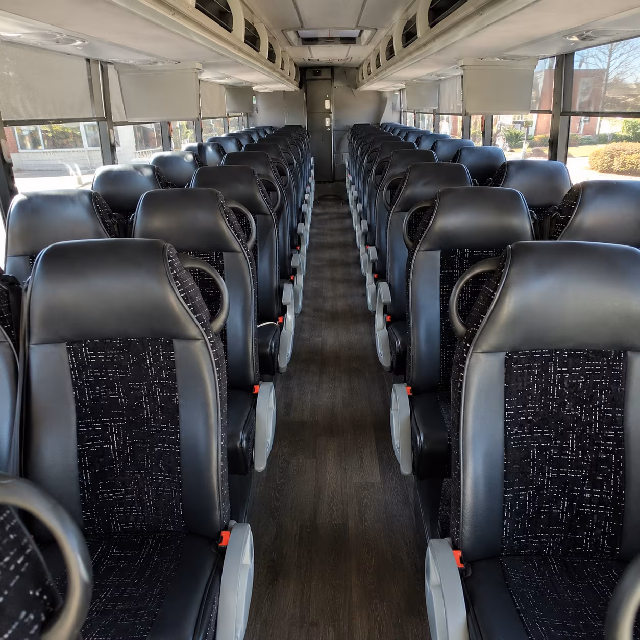 birmingham 54 passenger charter bus inside