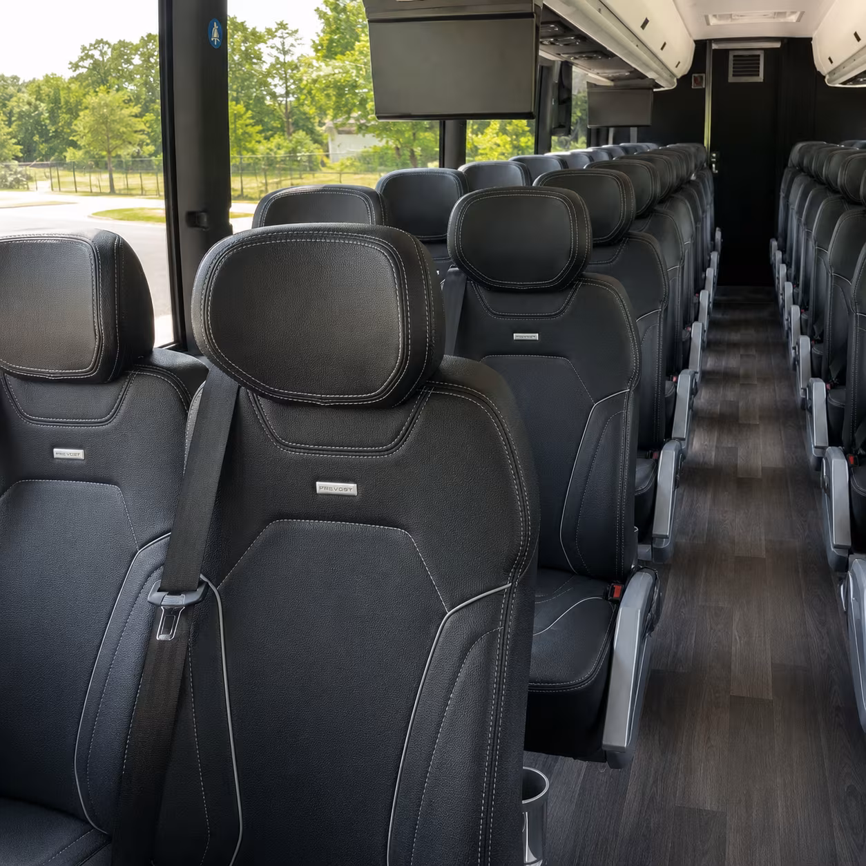 birmingham charter bus interior