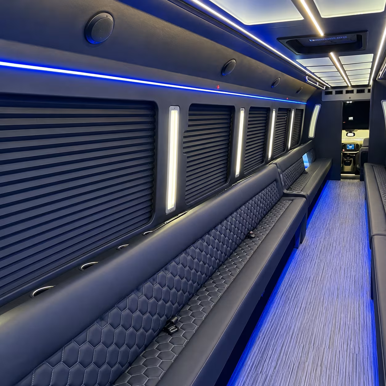 convention shuttle bus loops through downtown birmingham